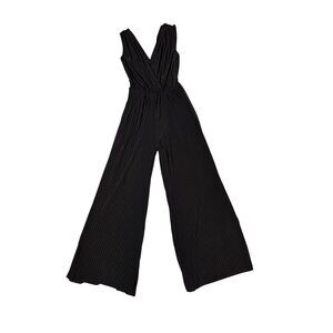 K&S Moda Made in Italy Women's Black Sophisticated Jumpsuit Size S/M NWT